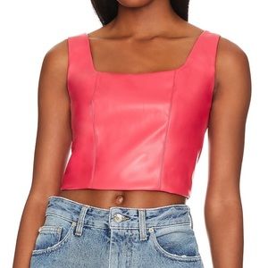 LBLC leather bustier top